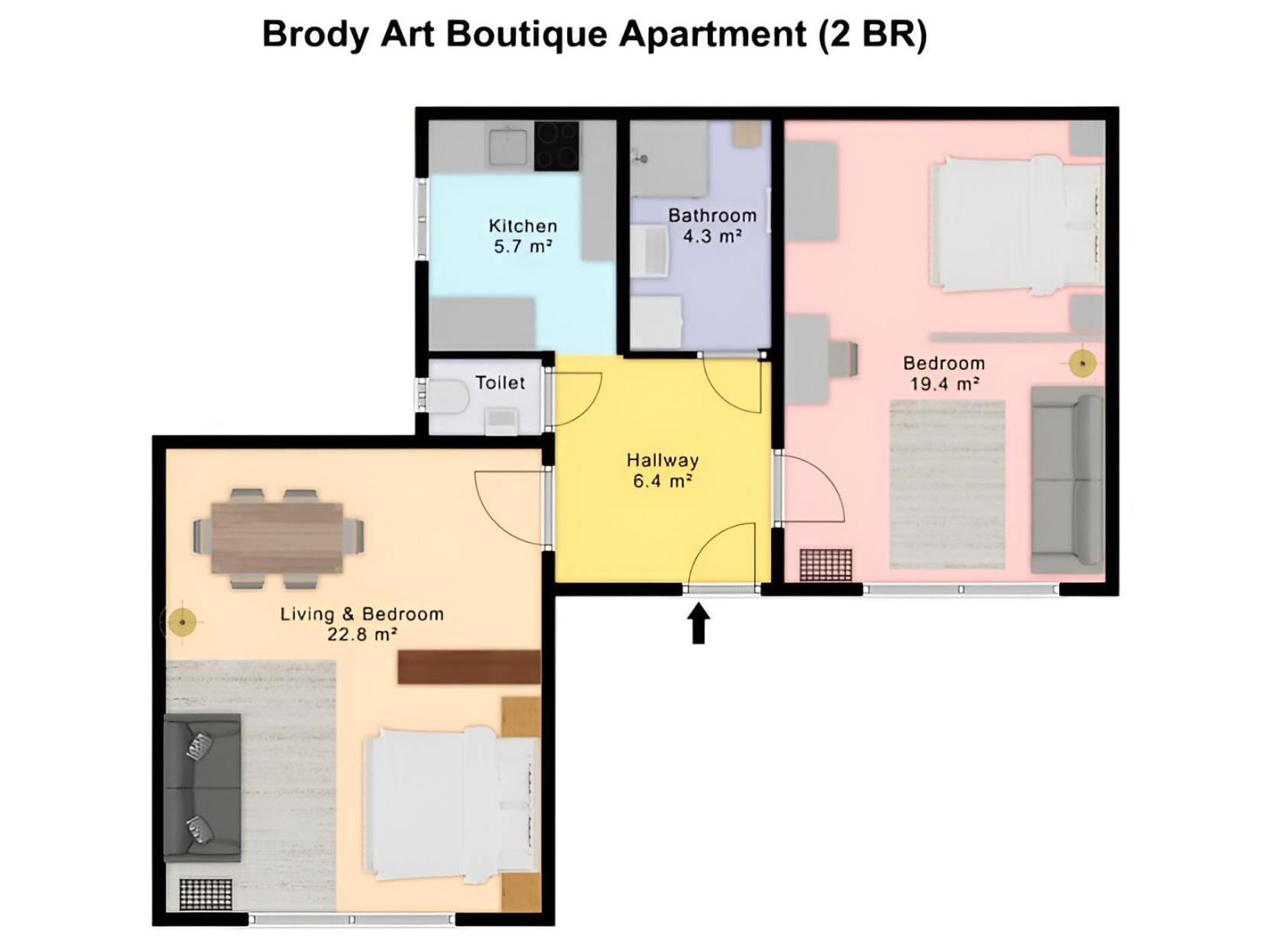 Brody Art Boutique Apartments 부다페스트 객실 사진